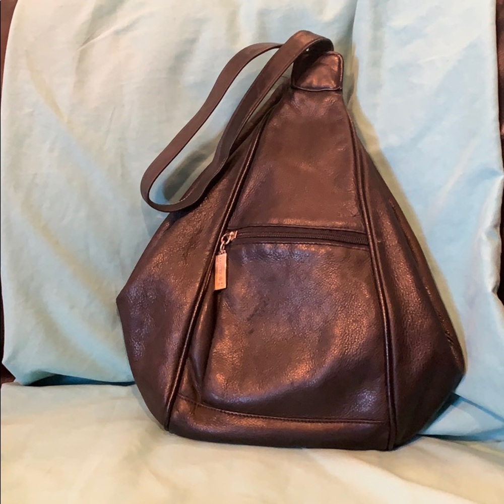 Tignanello Black Leather Purse